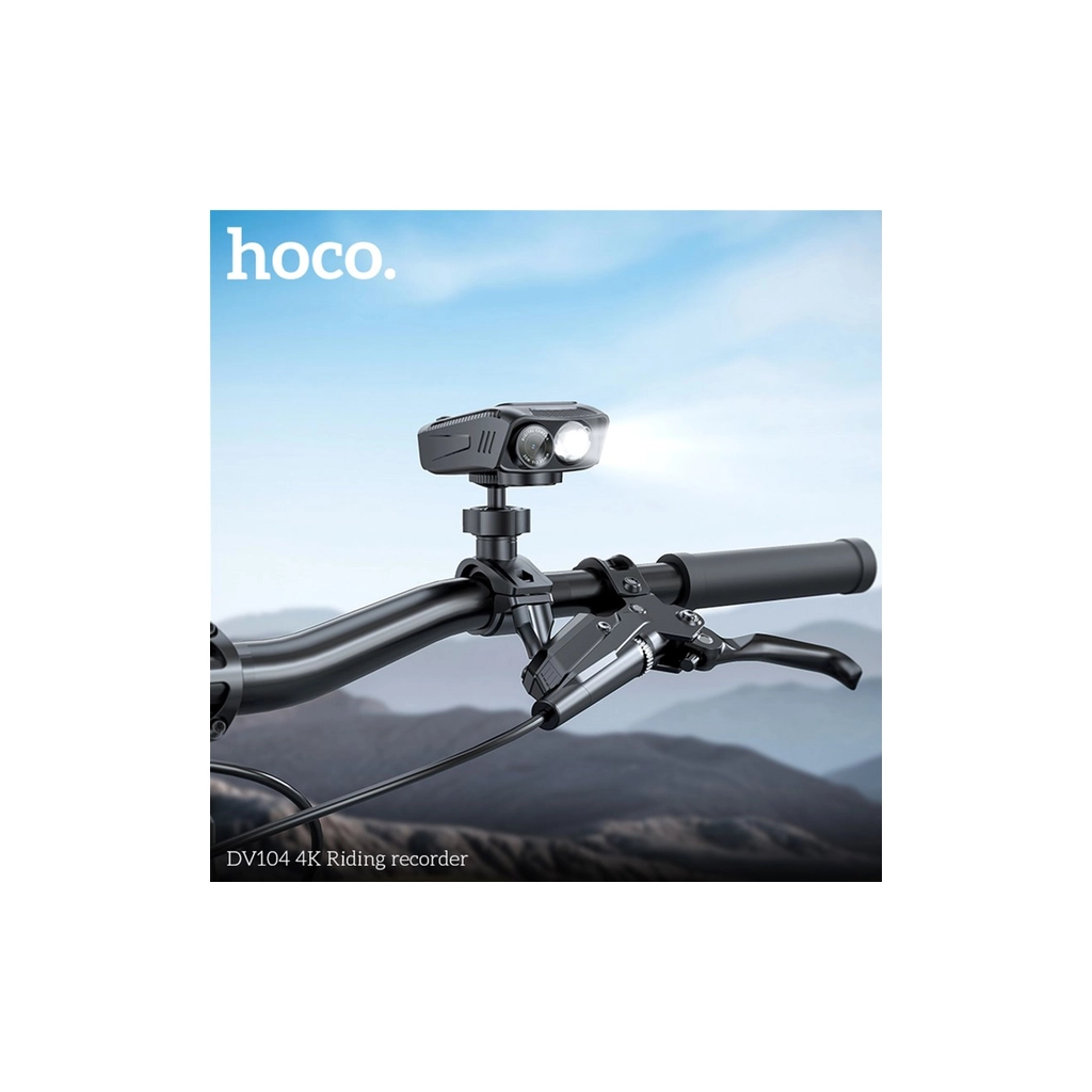 Відеореєстратор HOCO DV104 4K Riding recorder Black (6942007646000) - зображення 9