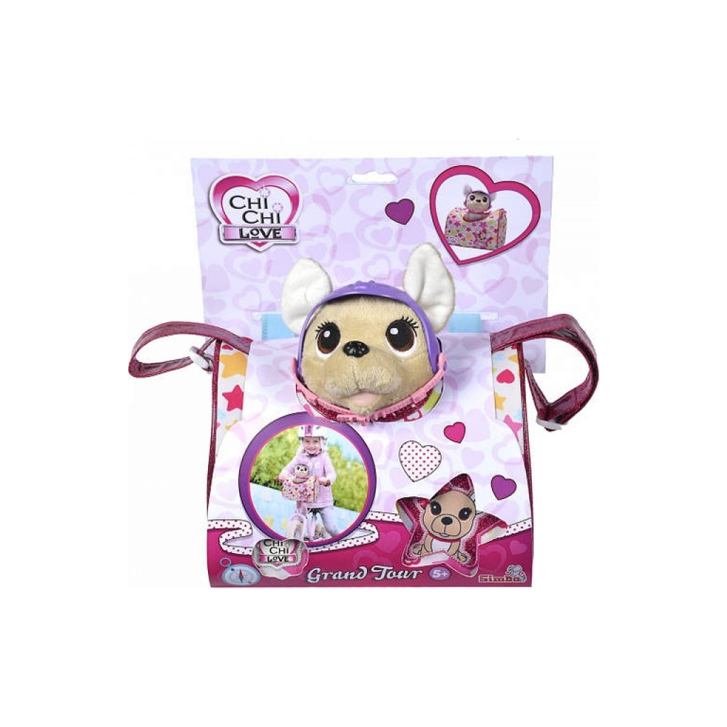 М'яка іграшка Chi Chi Love Собачка Перевозка з сумочкою та захисним шоломом 20 см (5890036) - зображення 6