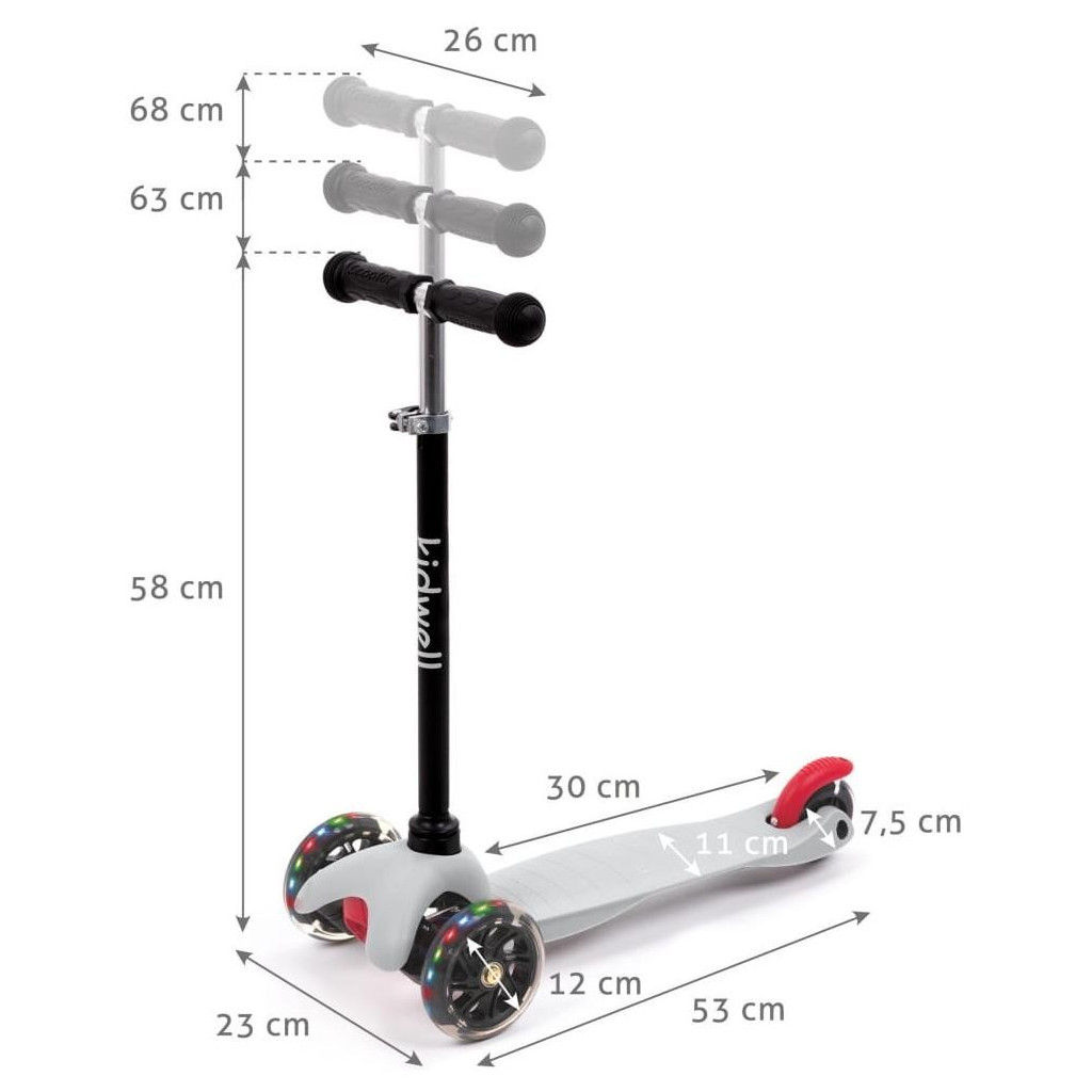 Самокат Kidwell Uno Gray (HUBAUNO01A1) - зображення 8