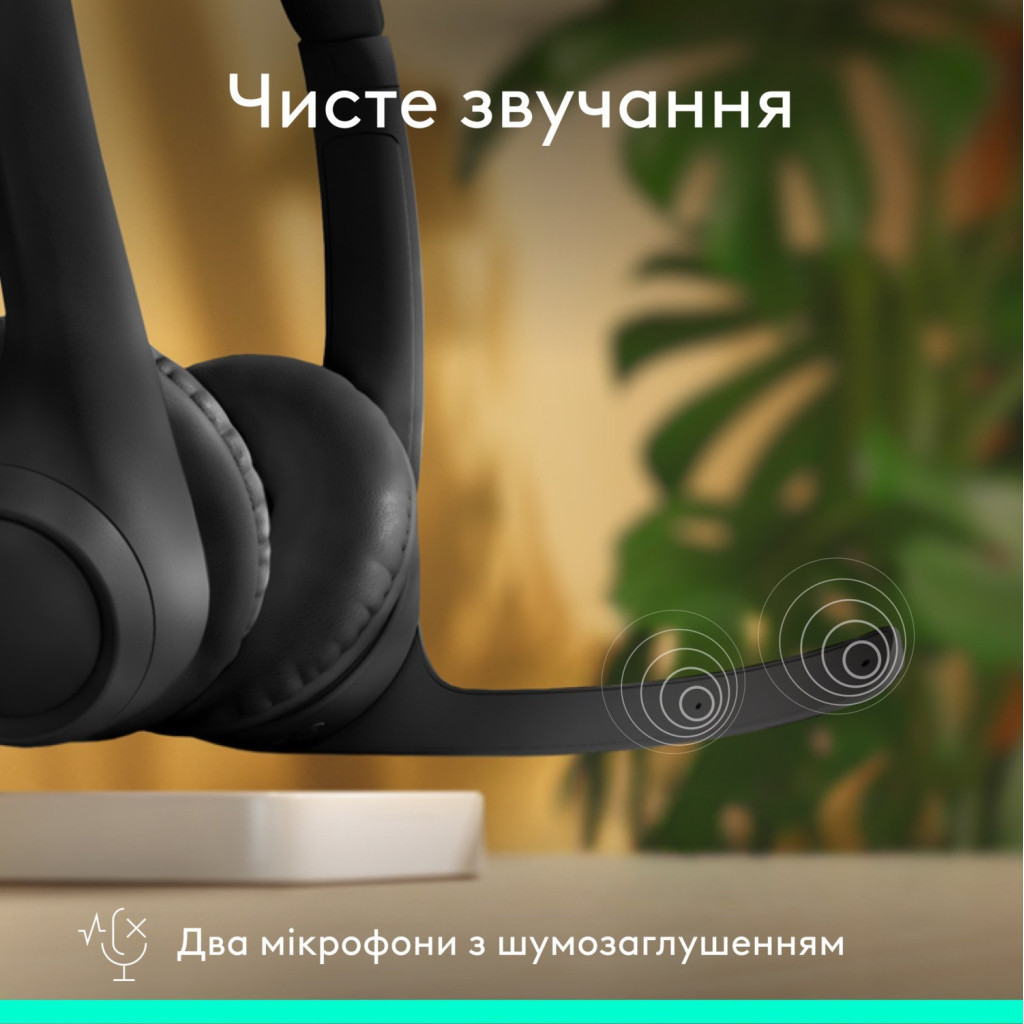 Навушники Logitech Zone 300 Bluetooth Graphite (981-001407) - зображення 2