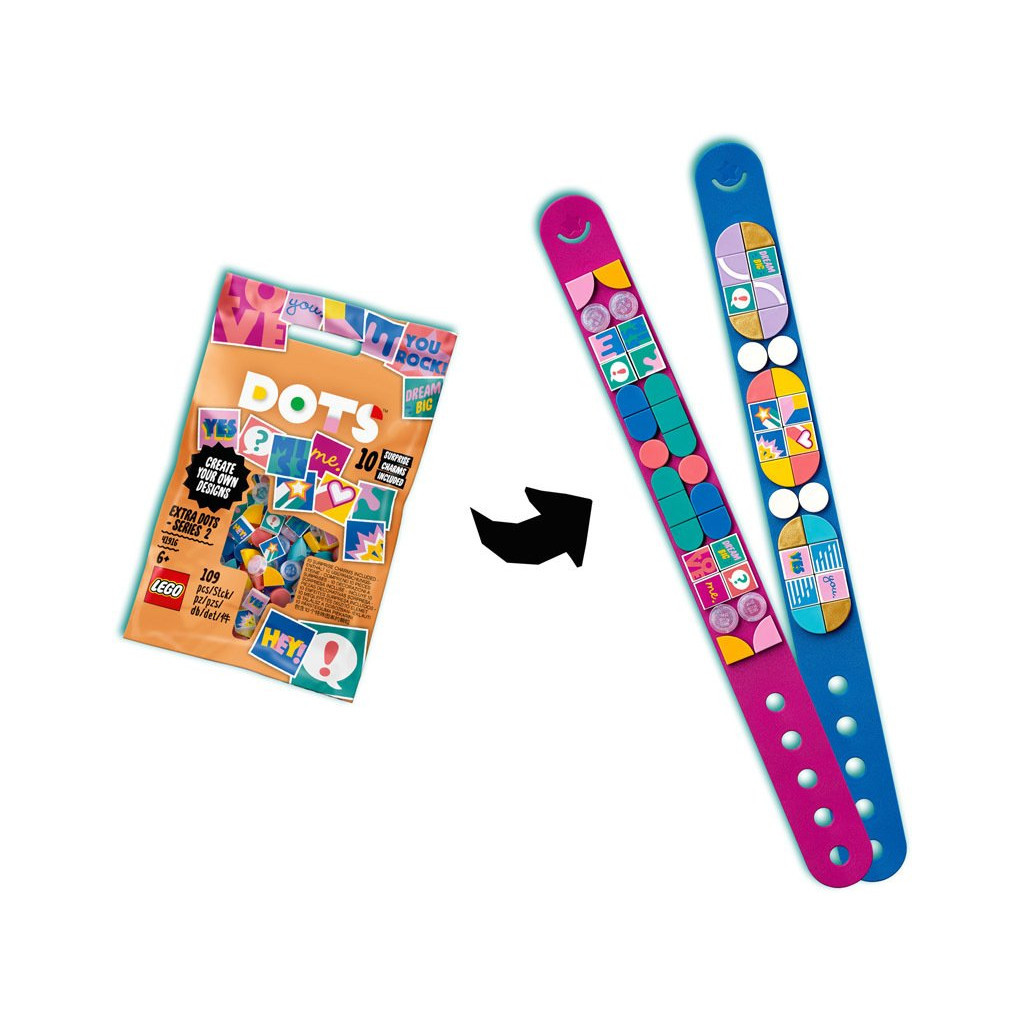 Конструктор LEGO DOTs серія 2, 109 деталей ( доп.елементи) (41916) - зображення 4