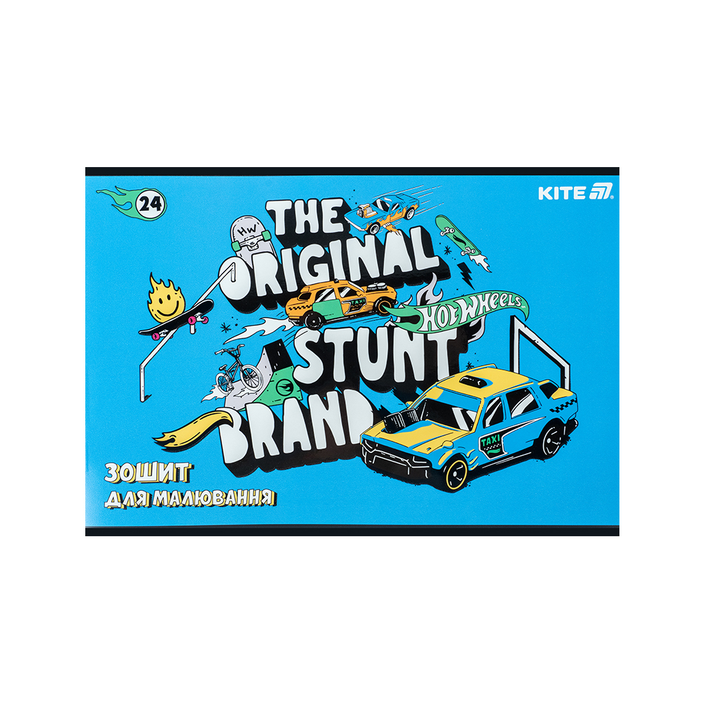 Альбом для малювання Kite Hot Wheels, 24 аркуша (HW25-242) - изображение 5