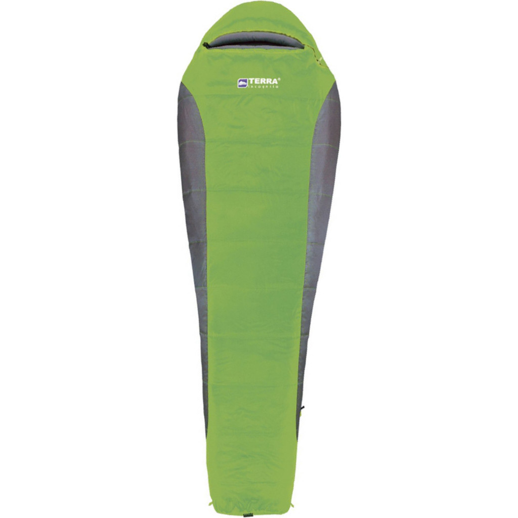 Спальний мішок Terra Incognita Siesta Regular 300 Left Grey/Green (4823081505303) - зображення 1