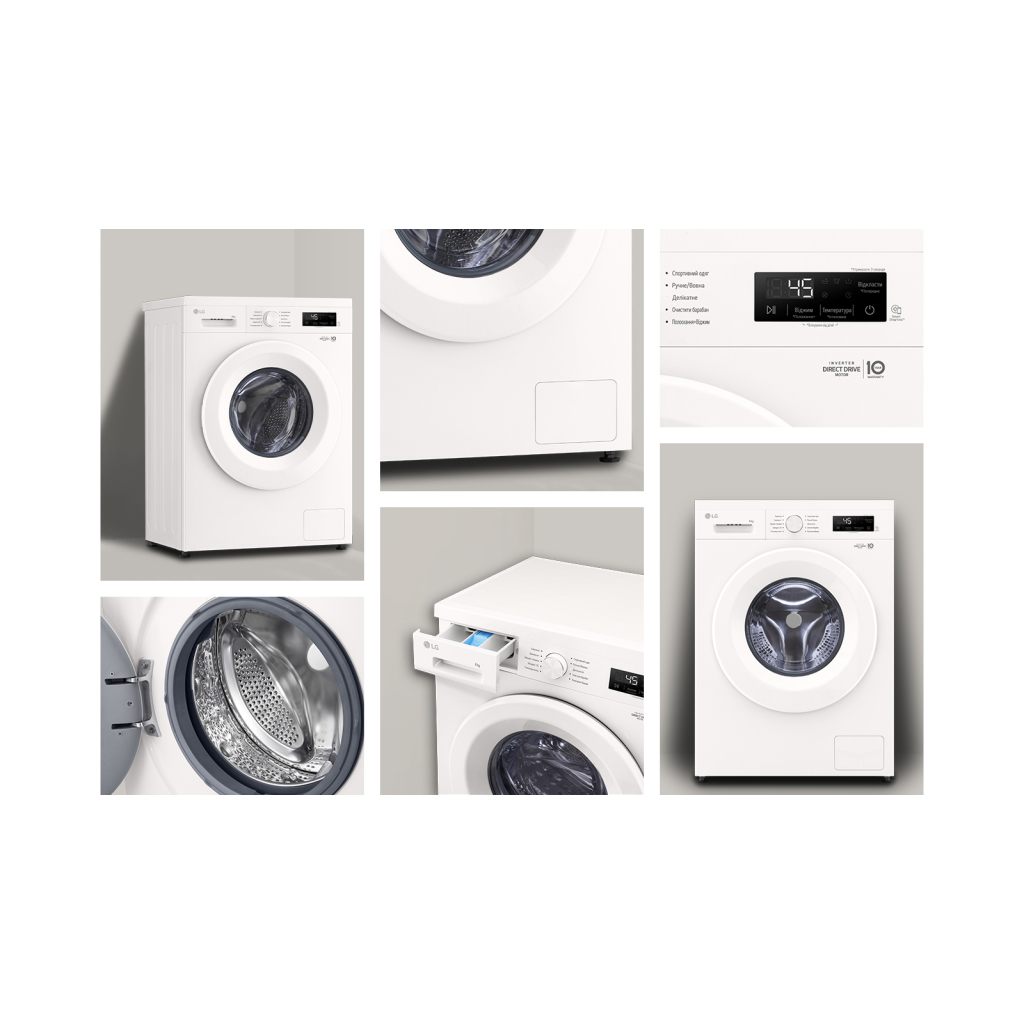 Пральна машина LG F2Y1NS3W - зображення 6