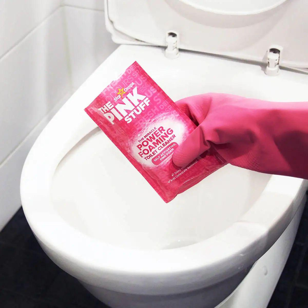 Засіб для чищення унітазу The Pink Stuff Пінний порошок 3 х 100 г (5060033821664) - зображення 2