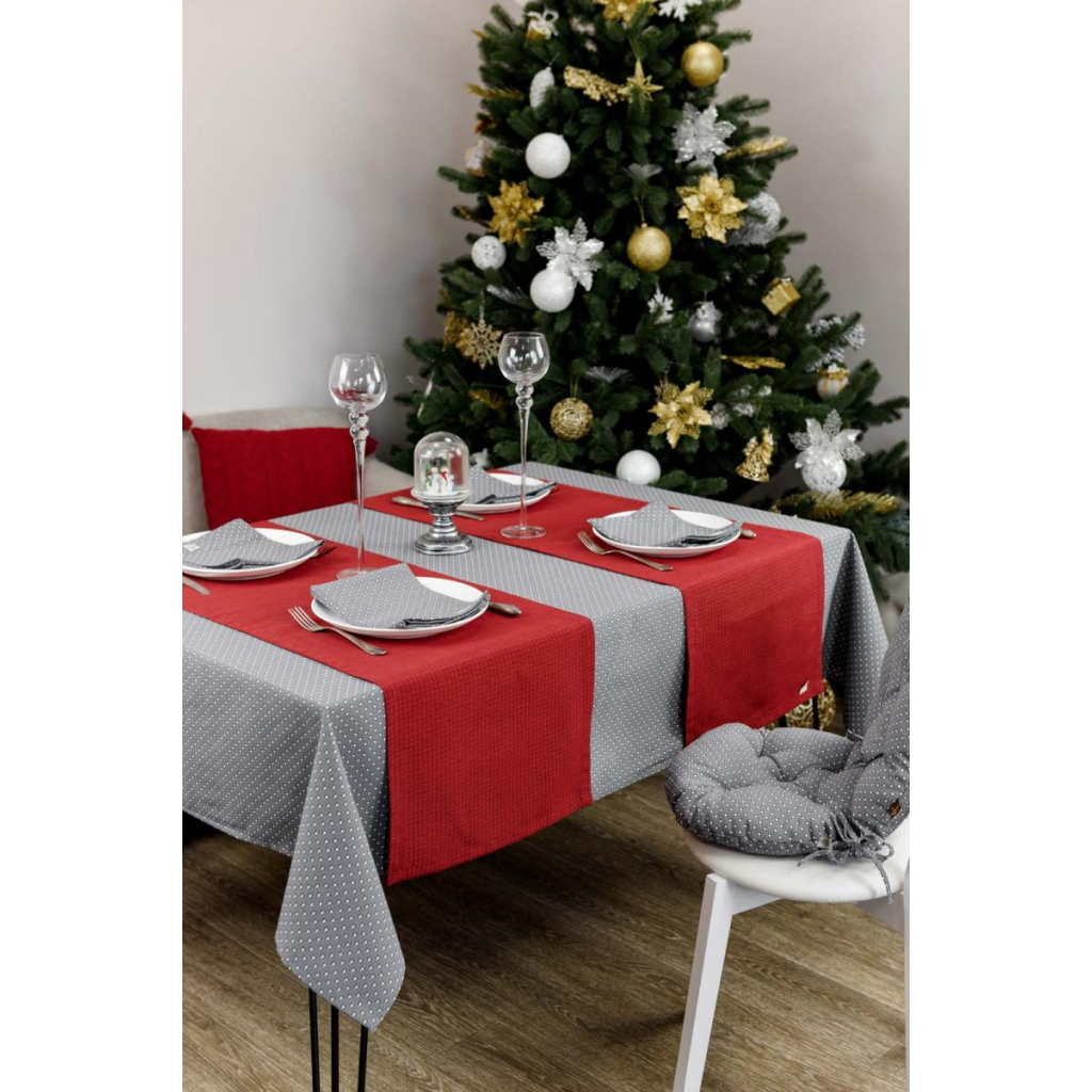 Доріжка на стіл Прованс Merry Christmas червона 40x140 см (031478) - зображення 7