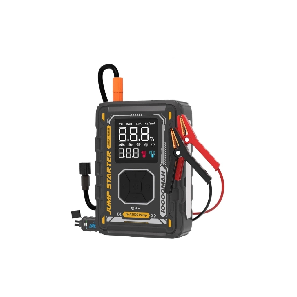 Пуско зарядний пристрій Atria 8000mAh 1000A QC18W Pump LED ліхтар (JS-A2500 Pump) - зображення 3
