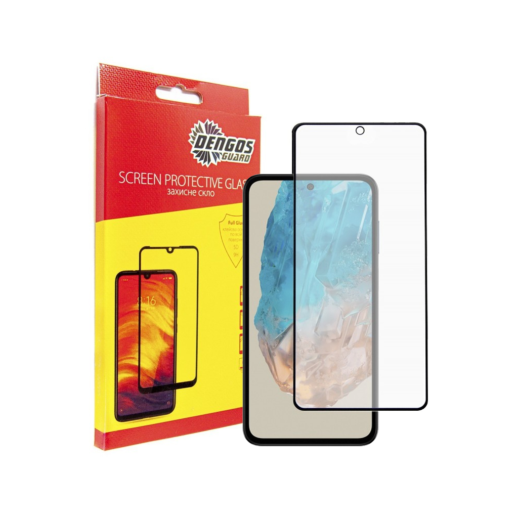 Скло захисне Dengos Full Glue Samsung Galaxy M35 5G (black) (TGFG-363) - зображення 1