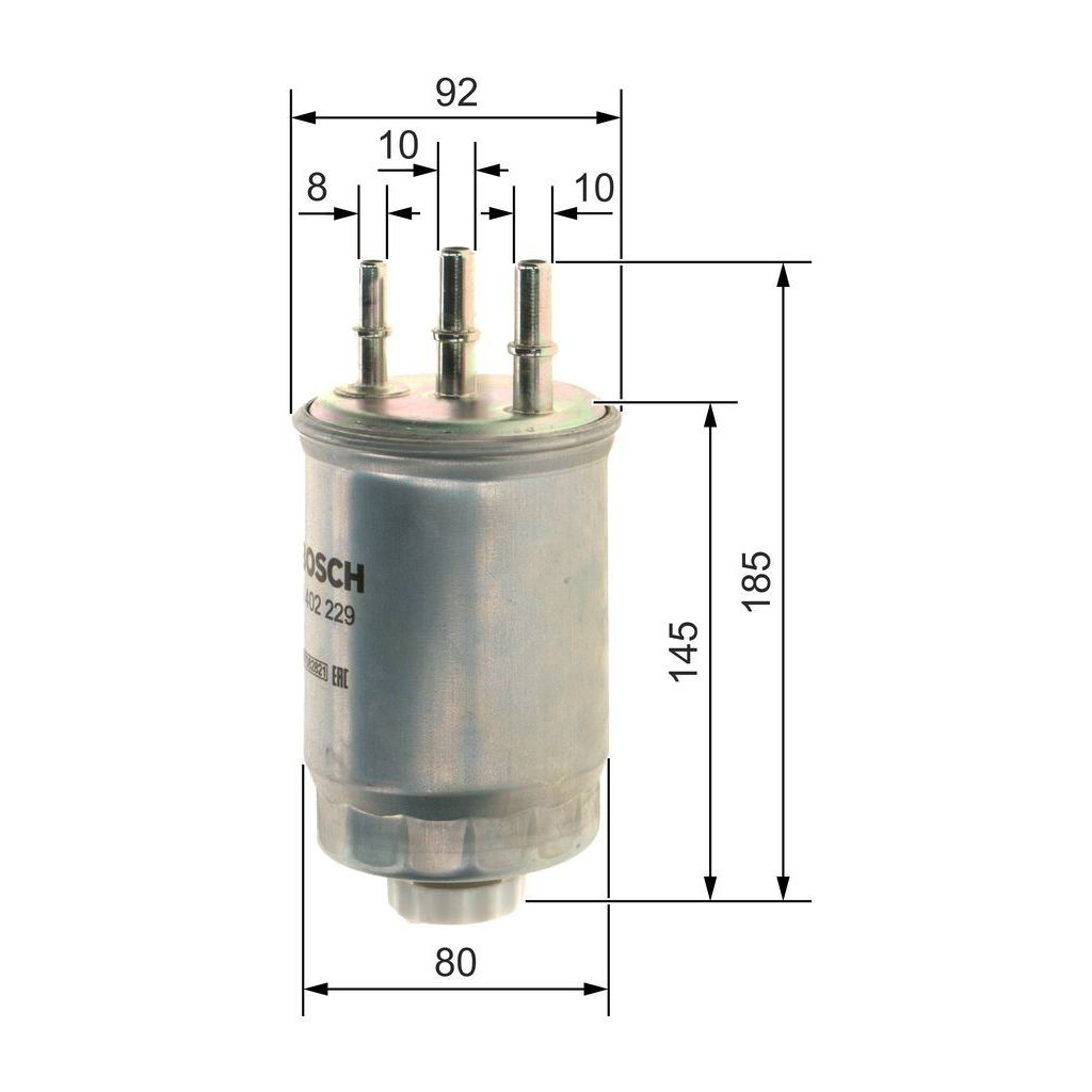 Фільтр паливний Bosch F026402229 - изображение 6