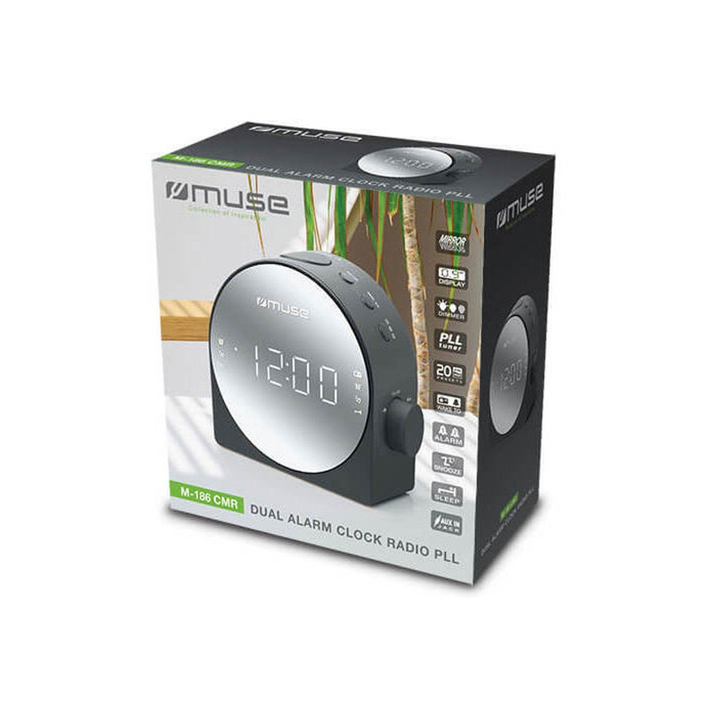 Настільний годинник Muse радіо-годинник (M-186 CMR) - зображення 3