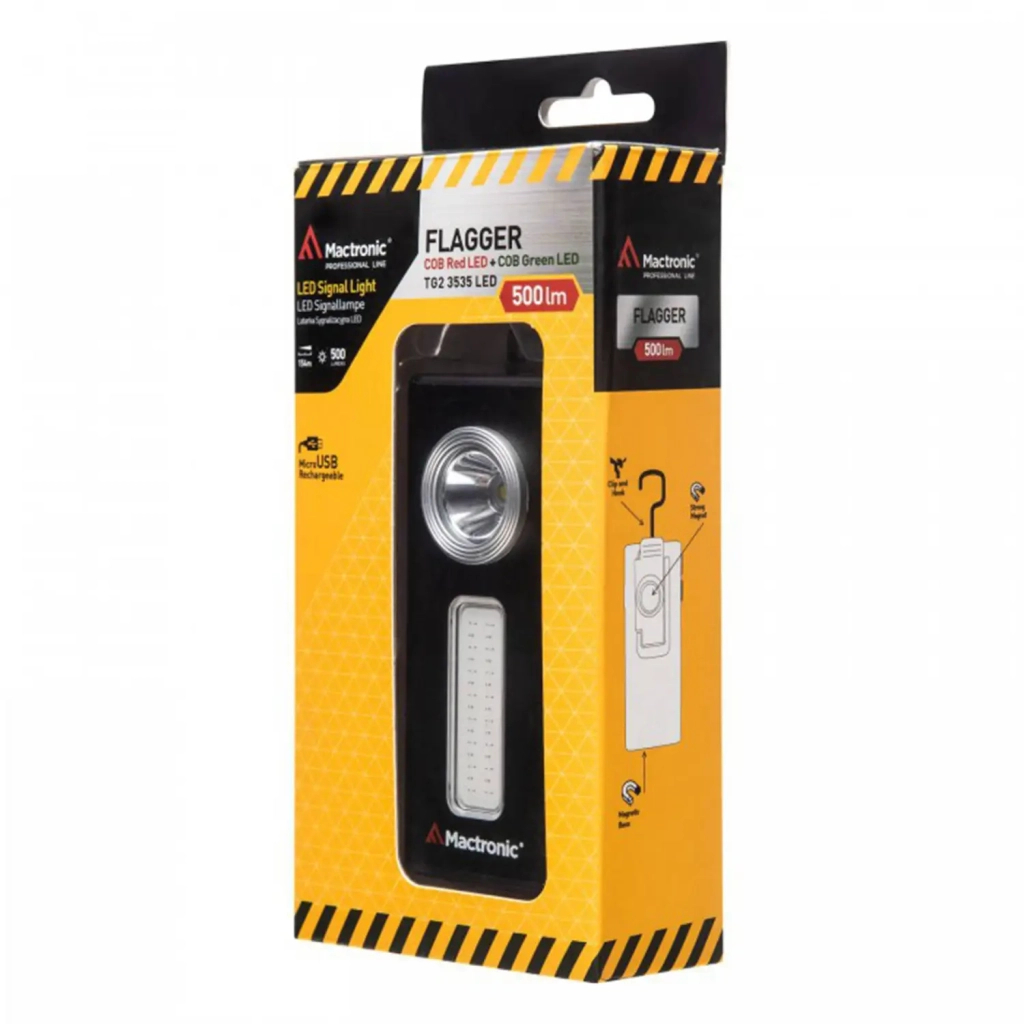 Ліхтар Mactronic Flagger Cool White/Red/Green 500 Lm USB (PHH0072) - зображення 7