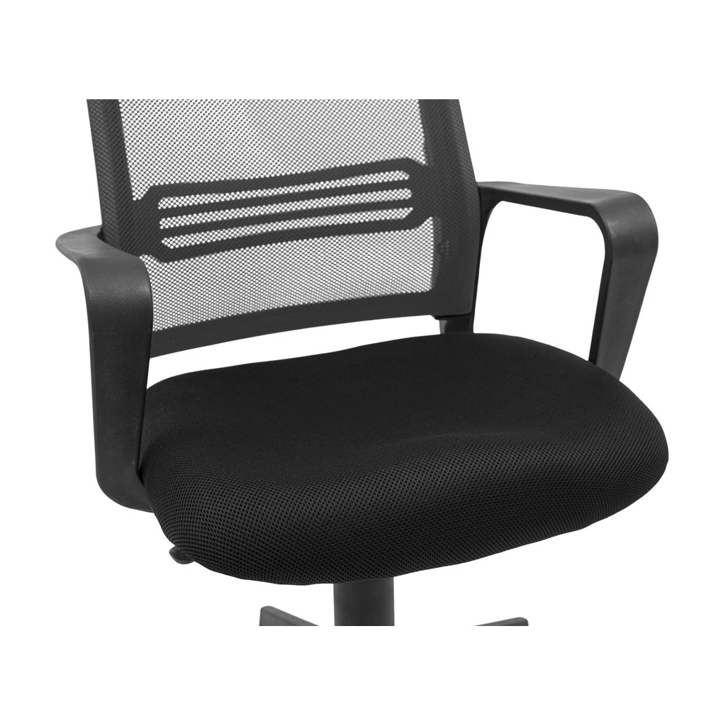 Офісне крісло Richman Джина Пластик Піастра Сітка чорна + сіра (ADD0003118) - зображення 4