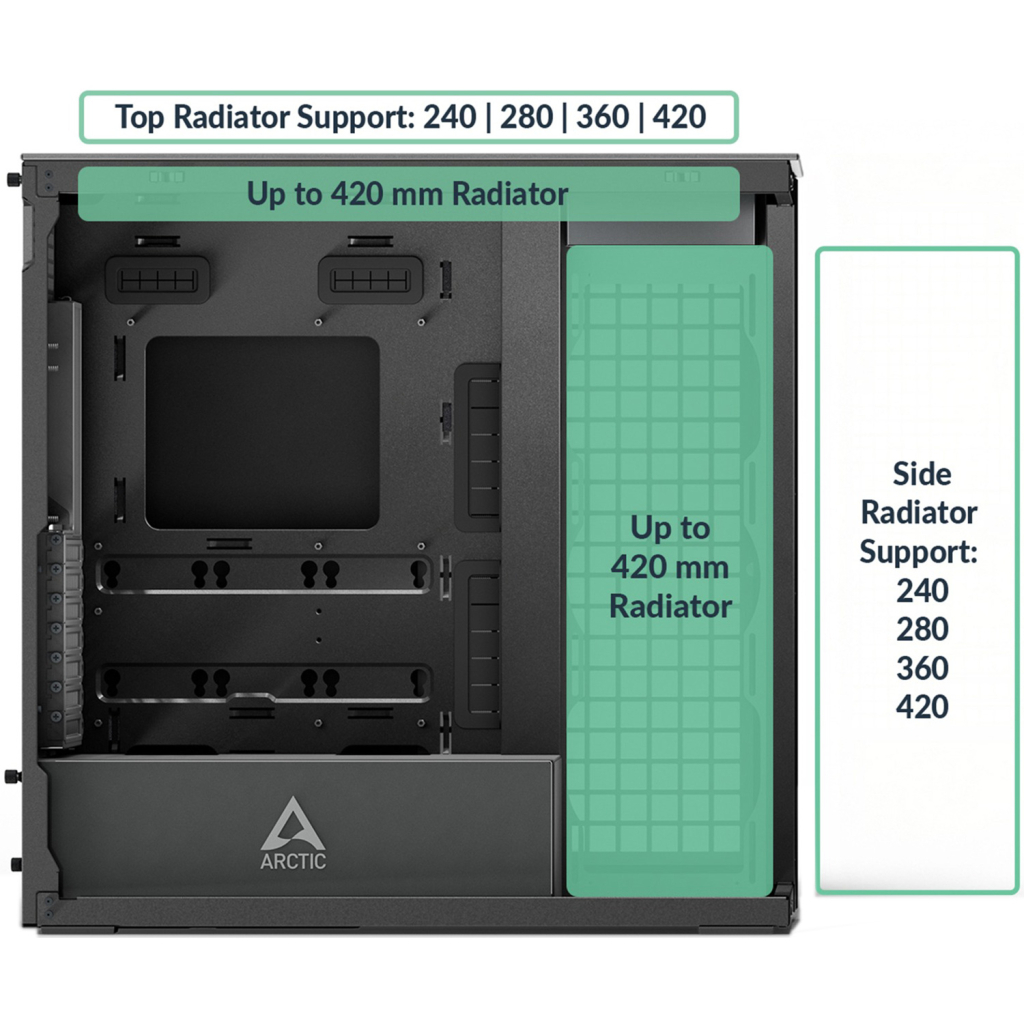 Корпус Arctic XTENDERVG B (ACPCC00016A) - зображення 12