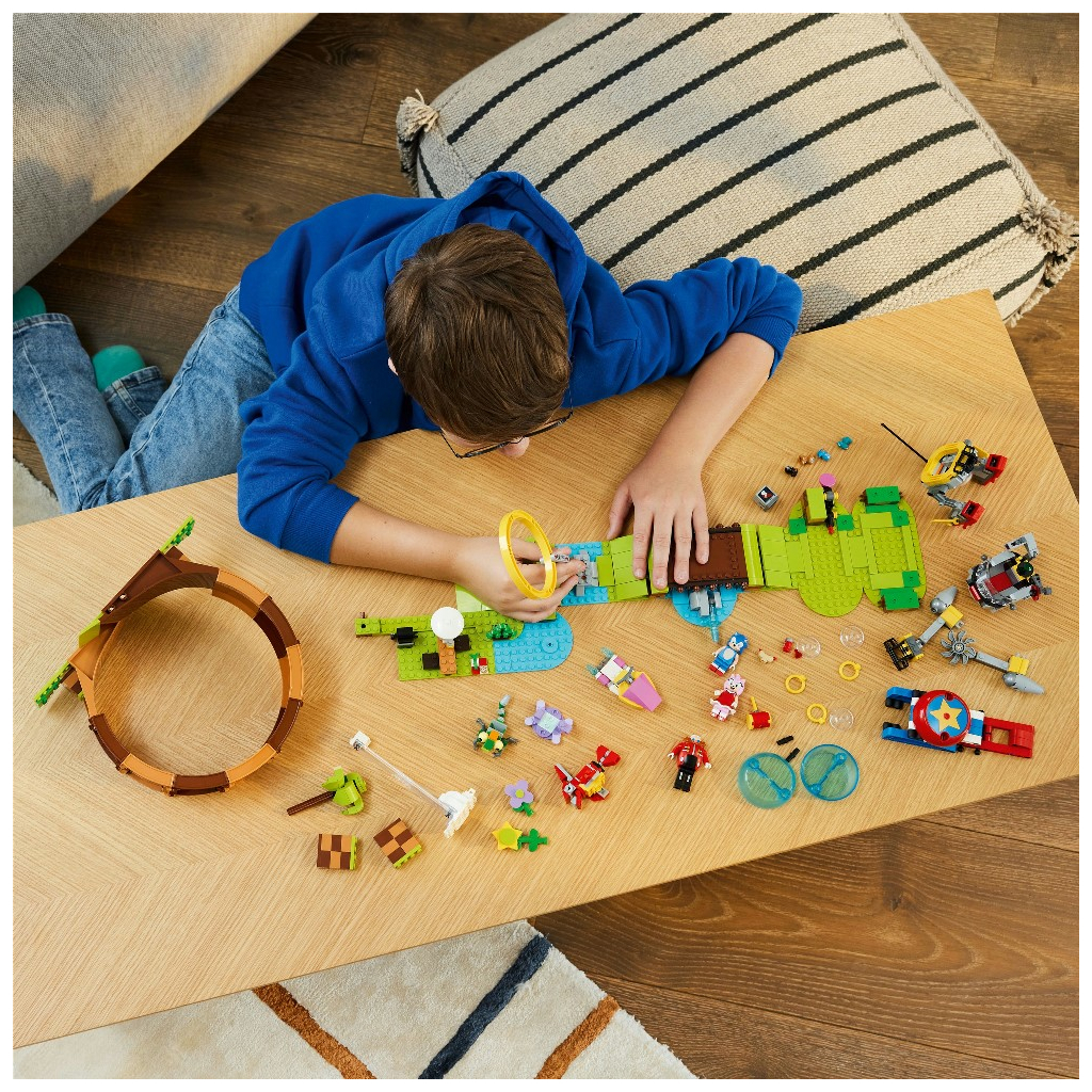 Конструктор LEGO Sonic the Hedgehog Змагання петлі Соніка на зеленому пагорбі 802 деталі (76994) - зображення 4