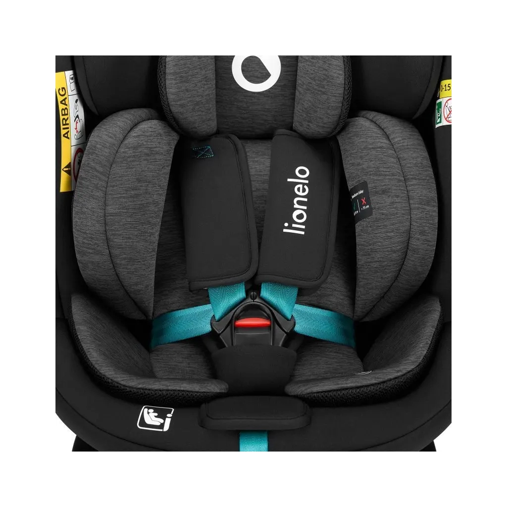 Автокрісло Lionelo Navy I-Size Black Turquoise (LO-NAVY I-SIZE BLACK TURQUOISE) - зображення 7