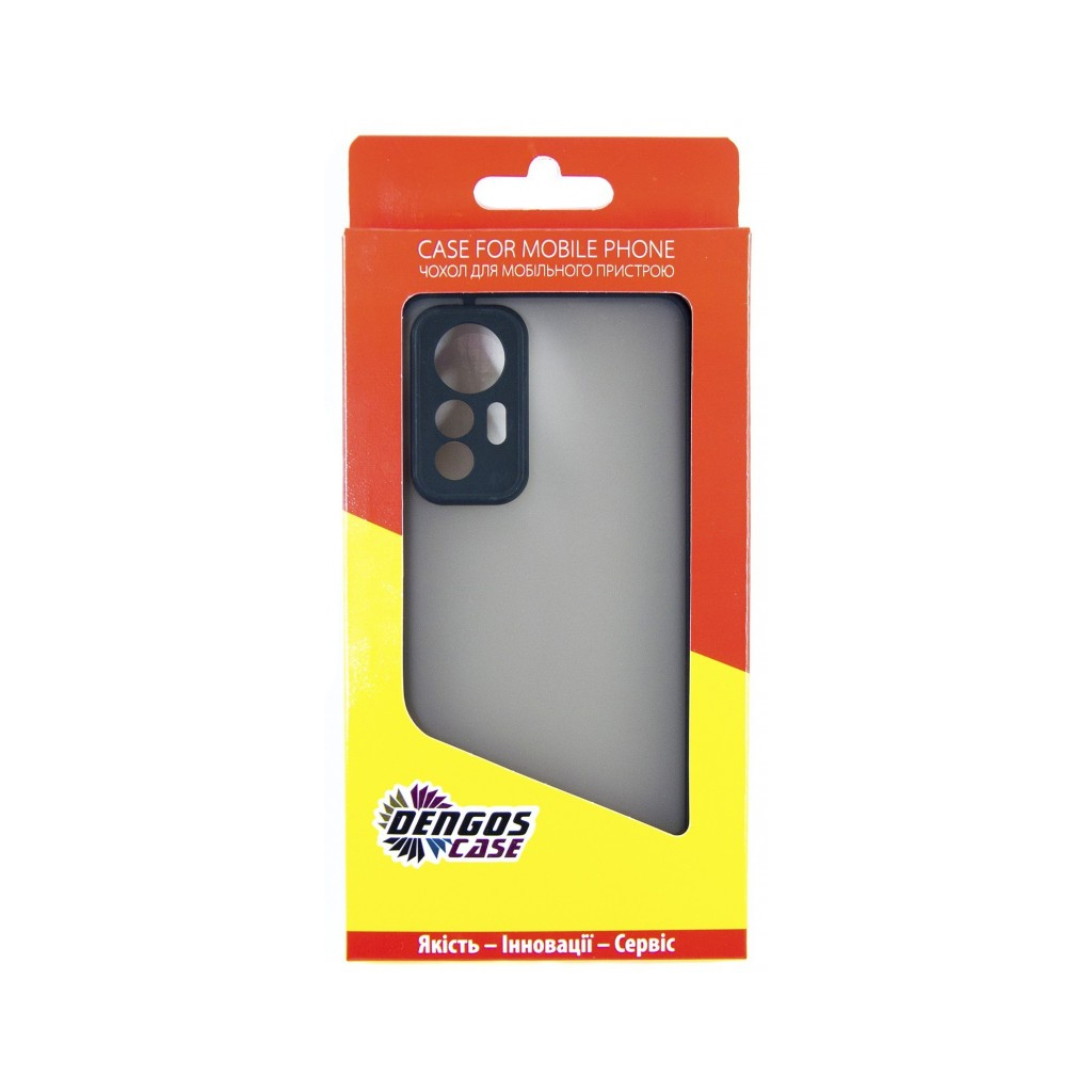 Чохол до мобільного телефона Dengos Matte Xiaomi 12 Lite (black) (DG-TPU-MATT-127) - зображення 5