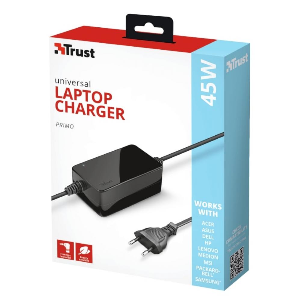 Блок живлення до ноутбуку Trust Primo 45W Universal Laptop Charger (21904) - зображення 4