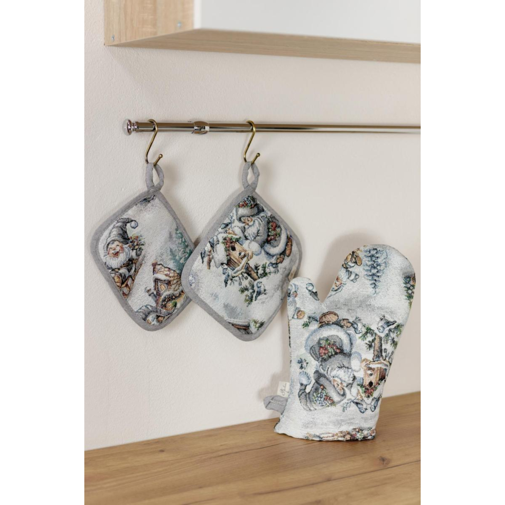 Кухонна прихватка Прованс гобеленова Казкові гноми 20х20 см (038469) - изображение 3