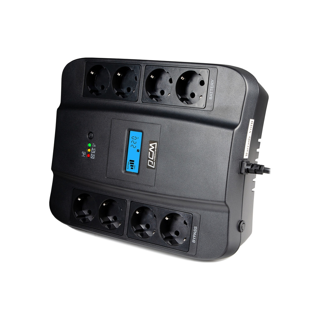 Пристрій безперебійного живлення Powercom SPD-1100U LCD, 605W (SPD-1100U.LCD) - зображення 2