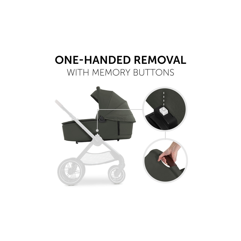 Коляска Hauck 2 в 1 Walk N Care Air (Dark Olive) (16549-2) - зображення 10