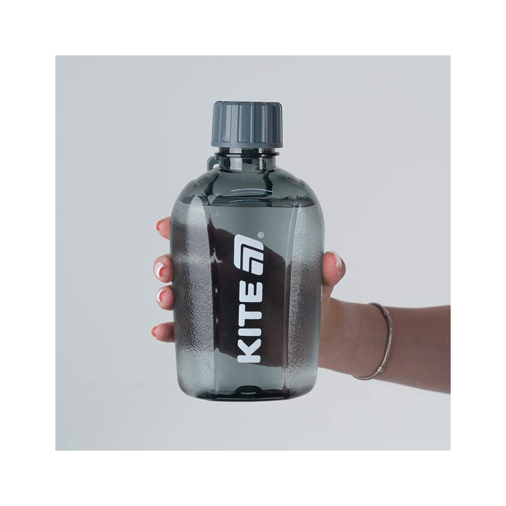 Пляшка для води Kite 650 мл сіра (K25-1240-1) - зображення 5