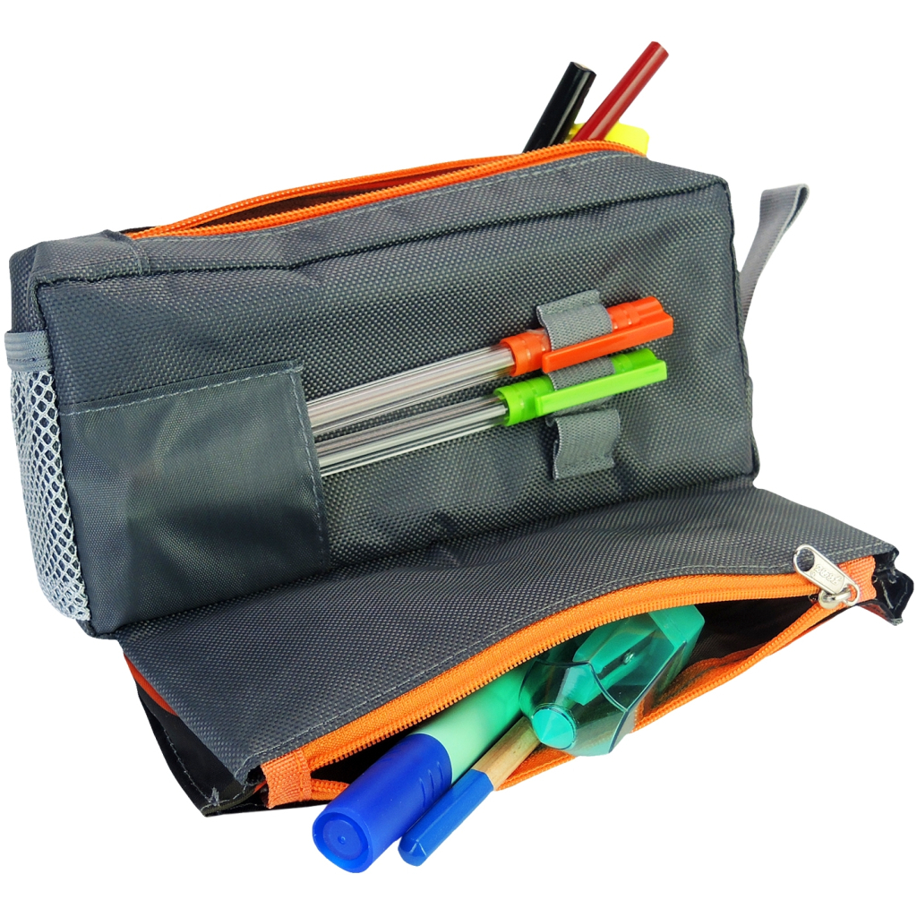 Пенал Cool For School 2 відділення Помаранчевий (J-2395-orange) - зображення 3