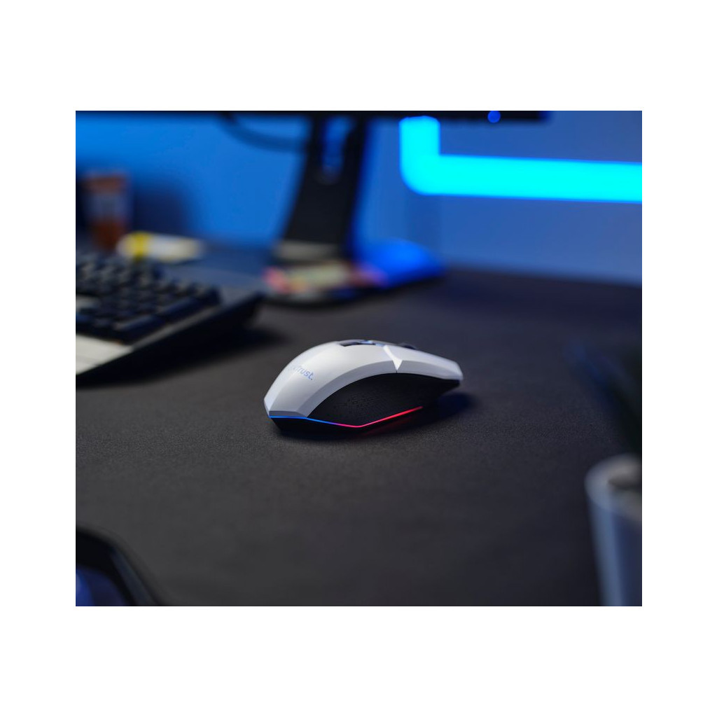 Мишка Trust GXT 110 Felox RGB Wireless White (25069) - зображення 2