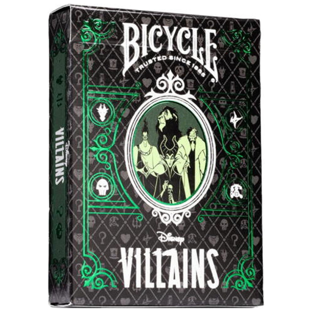 Гральні карти Bicycle Disney Villains (green) (ВР_БДВГ) - зображення 1