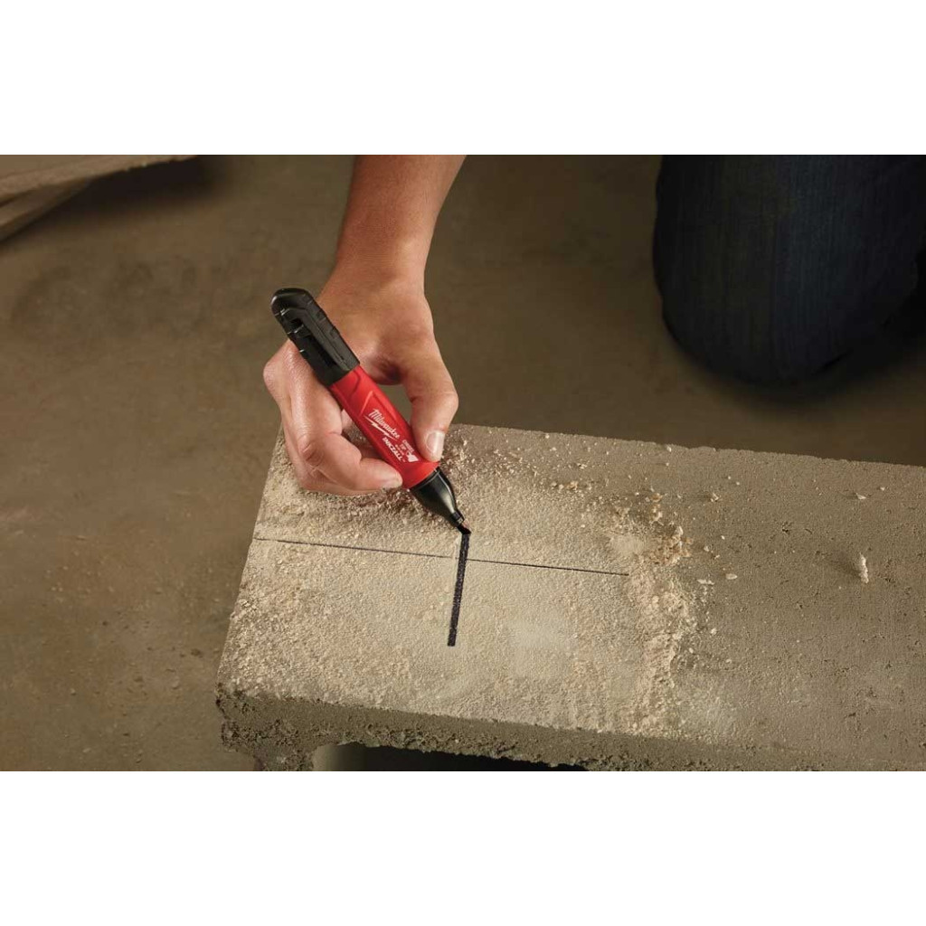 Маркер Milwaukee INKZALL для будмайданчика скошений (48223103) - изображение 5