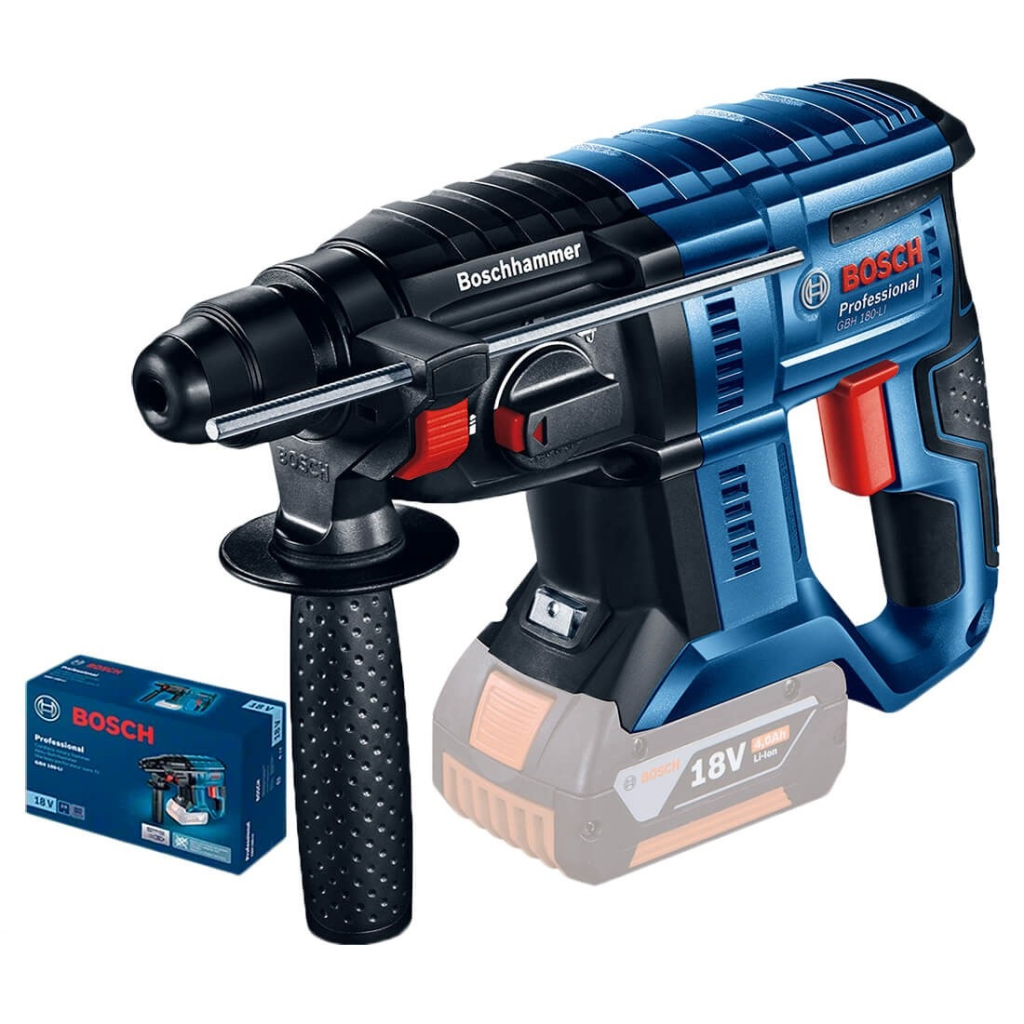 Перфоратор Bosch GBH 180-LI SOLO, 18, 2 Дж, 2.3 кг (без АКБ та ЗП) (0.611.911.120) - зображення 5