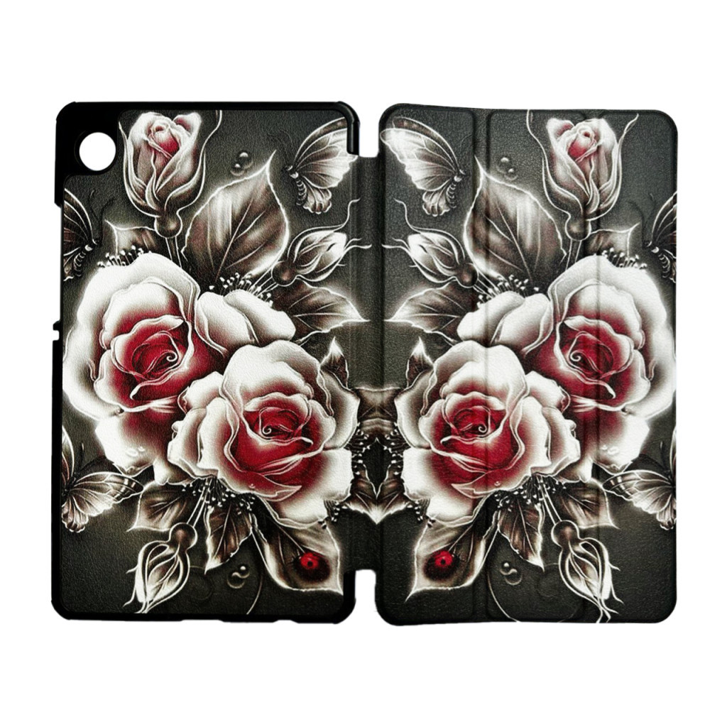 Чохол до планшета BeCover Smart Case Samsung Tab A9 SM-X115 8.7" Black Rose (711266) - зображення 3