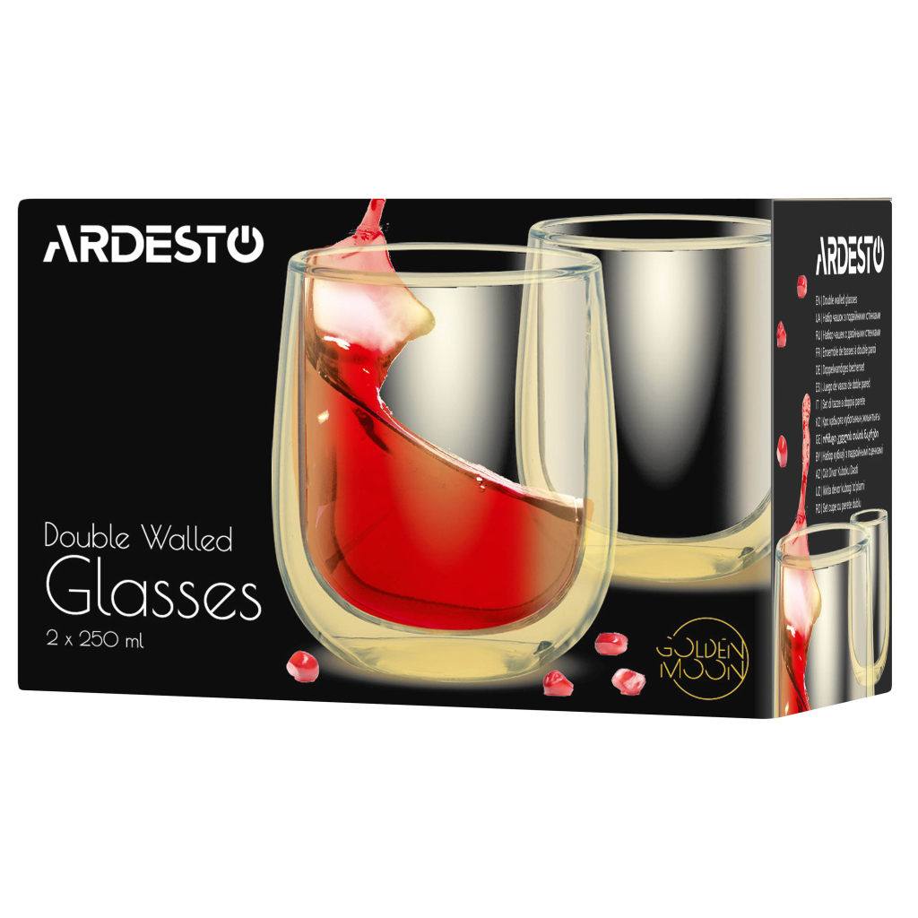 Набір склянок Ardesto Golden Moon 250 мл (AR2625GG) - зображення 8