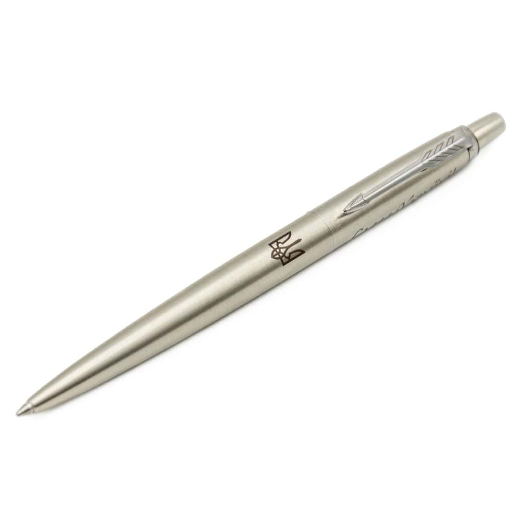 Ручка кулькова Parker JOTTER 17 UKRAINE SS CT BP Трезубец + Слава Україні! + Героям Слава (16132_T210b) - зображення 7