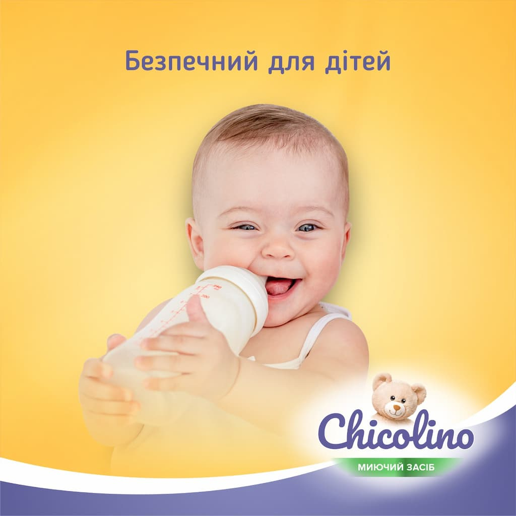 Засіб для ручного миття посуду Chicolino для дитячого посуду 500 мл (4823098413721) - изображение 3