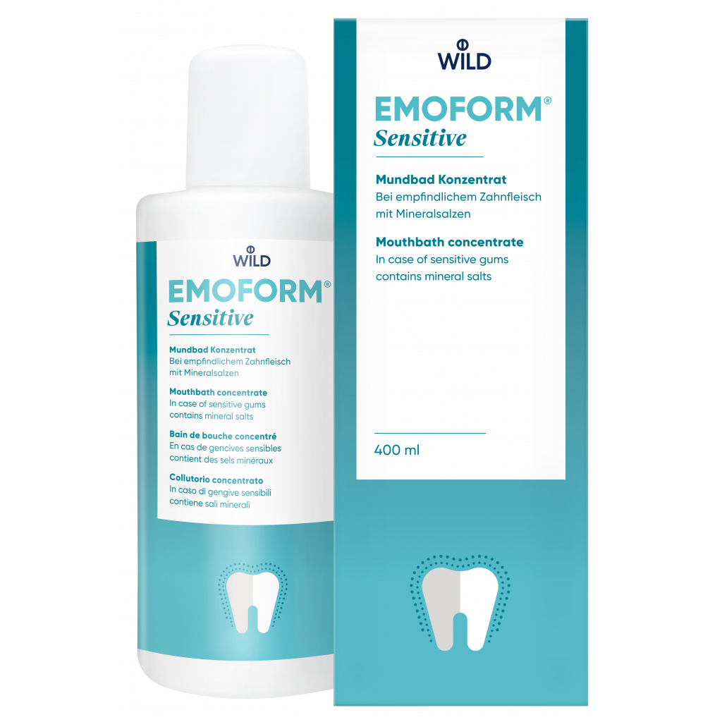 Ополіскувач для порожнини рота Dr. Wild Emoform Sensitive Для чутливих зубів 400 мл (7611841702218) - зображення 3