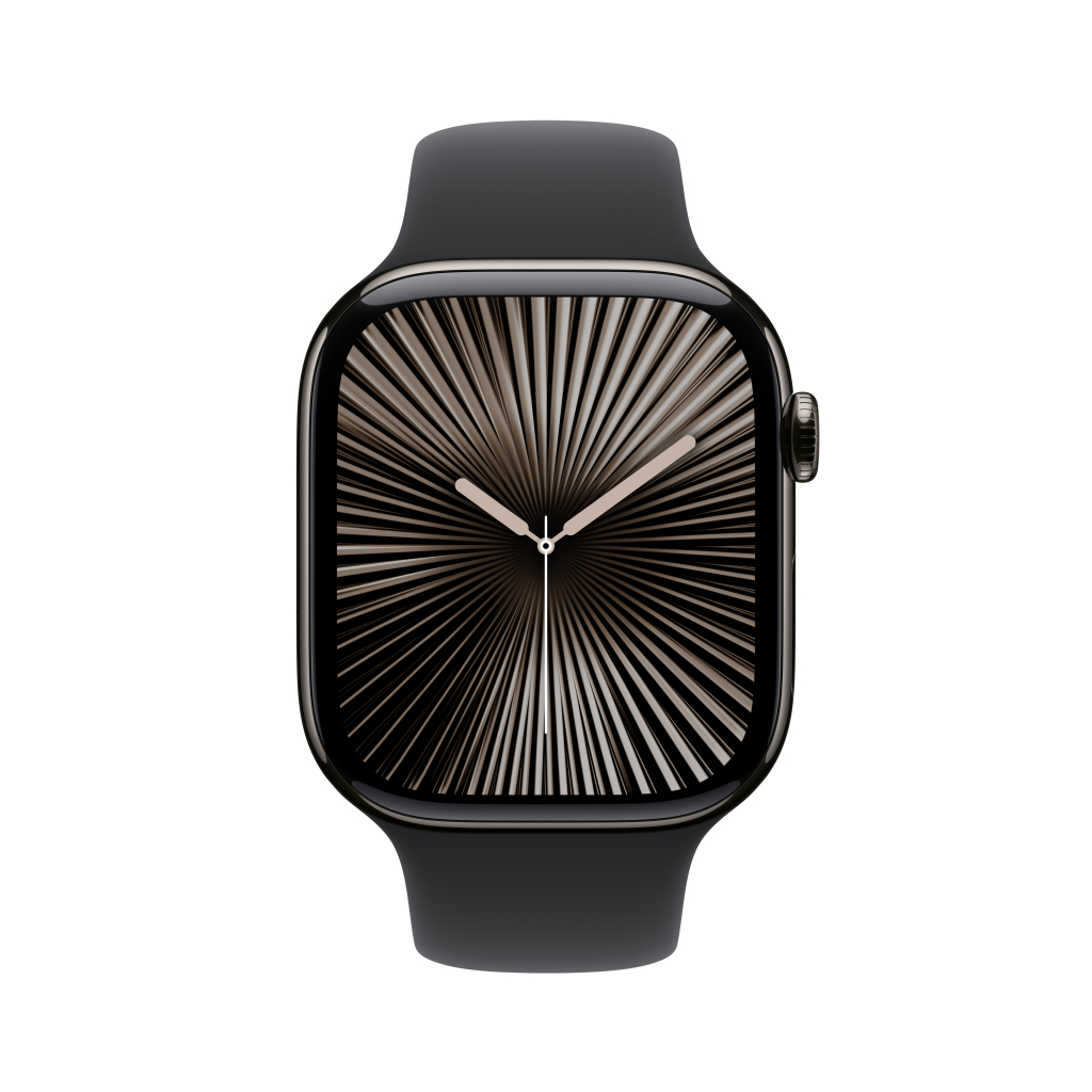 Смарт-годинник Apple Watch Series 10 GPS + Cellular 46mm Slate Titanium Case with Black Sport Band - S/M (MWYD3QH/A) - зображення 2