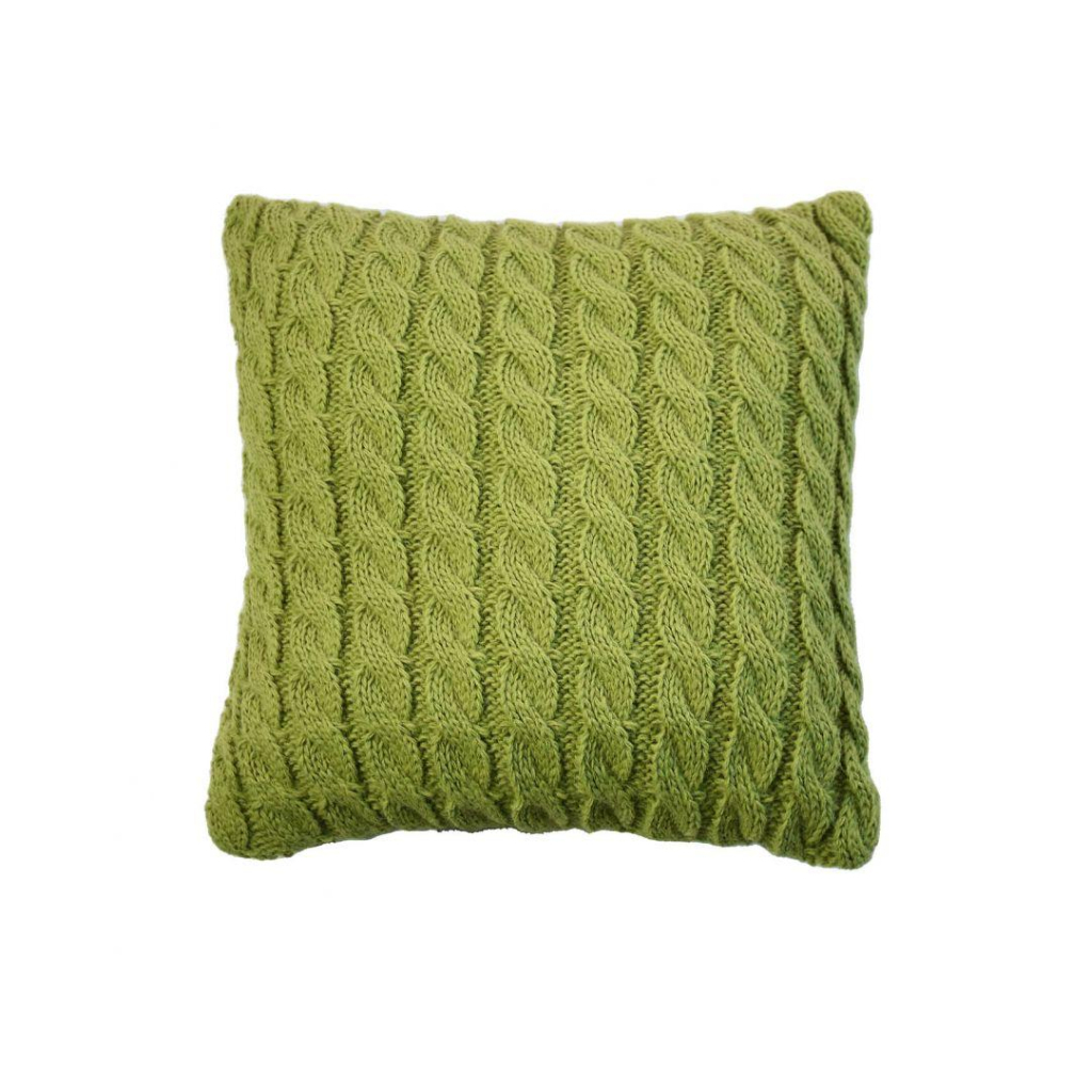Наволочка Прованс декоративна в'язана Коси травяна 45х45 (028637) - зображення 1