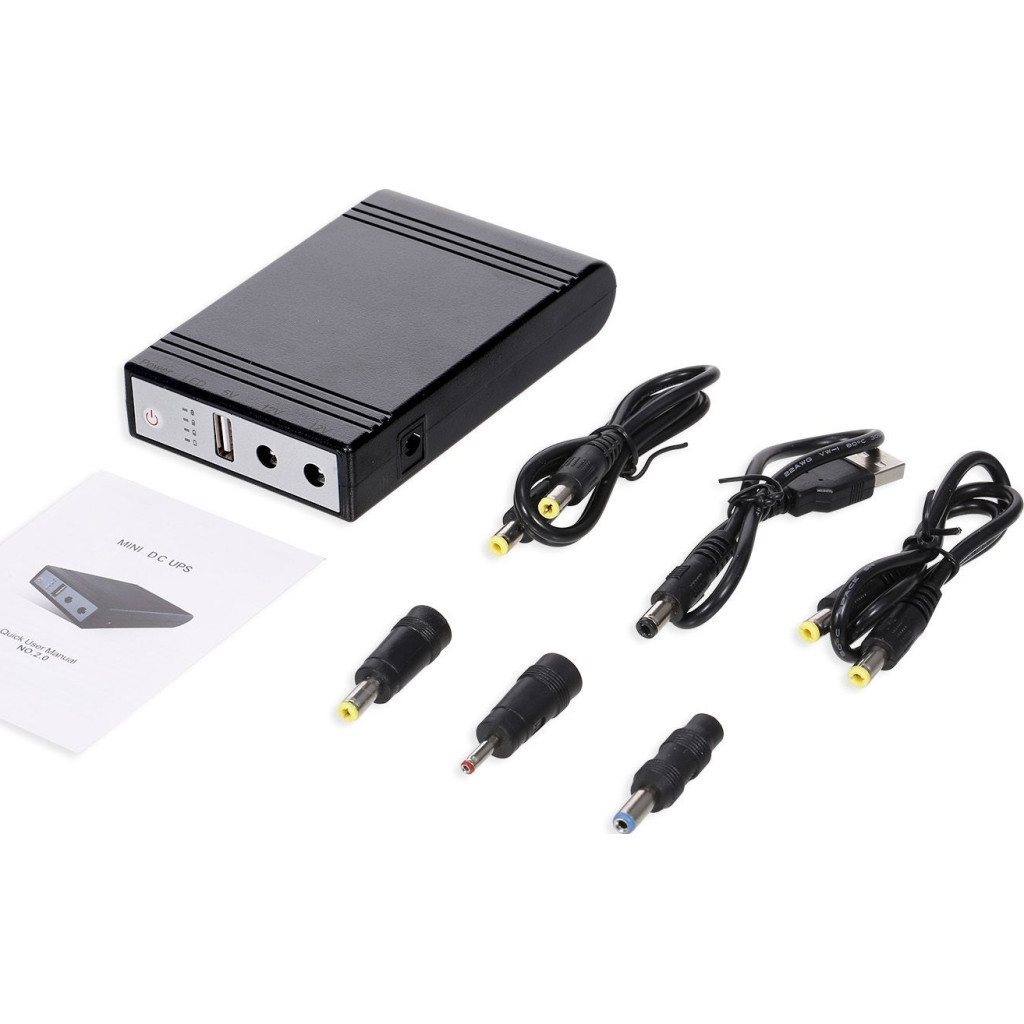 Пристрій безперебійного живлення RCI 38,5Wh з функцією UPS for router, out: 12V/1A & 5V&1A (PS12238W) - зображення 4