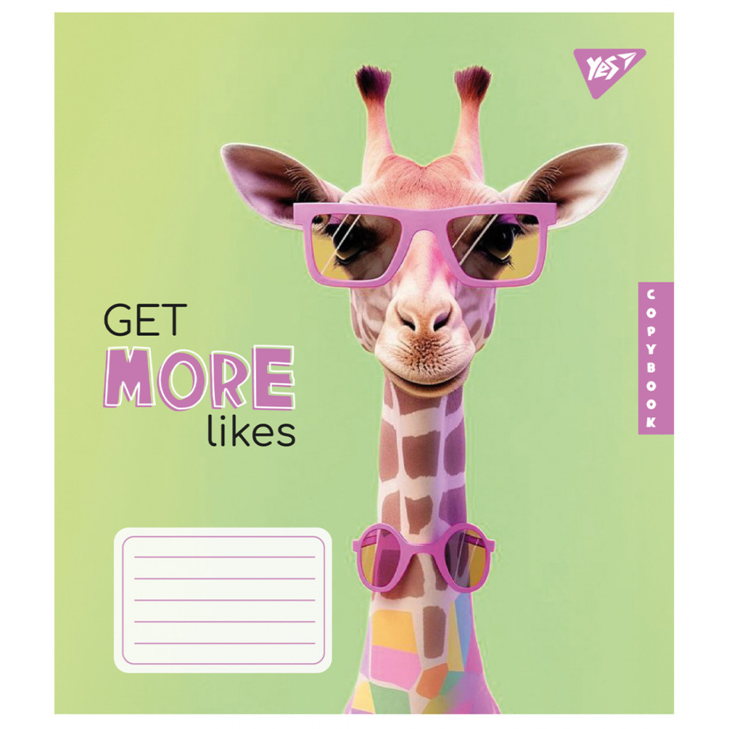 Зошит Yes Get more likes 24 аркушів клітинка (767289) - зображення 3