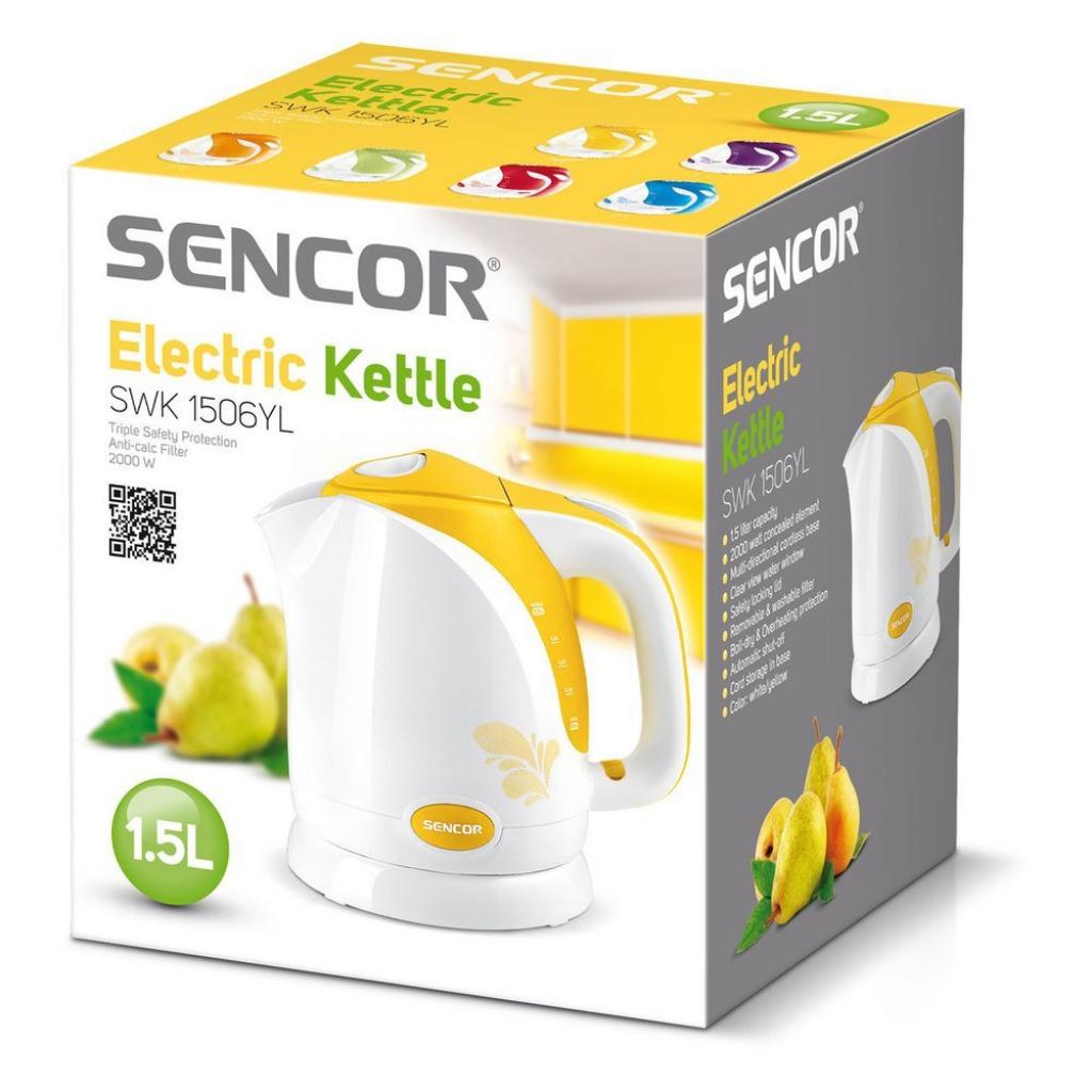 Електрочайник Sencor SWK 1506 YL (SWK1506YL) - зображення 2