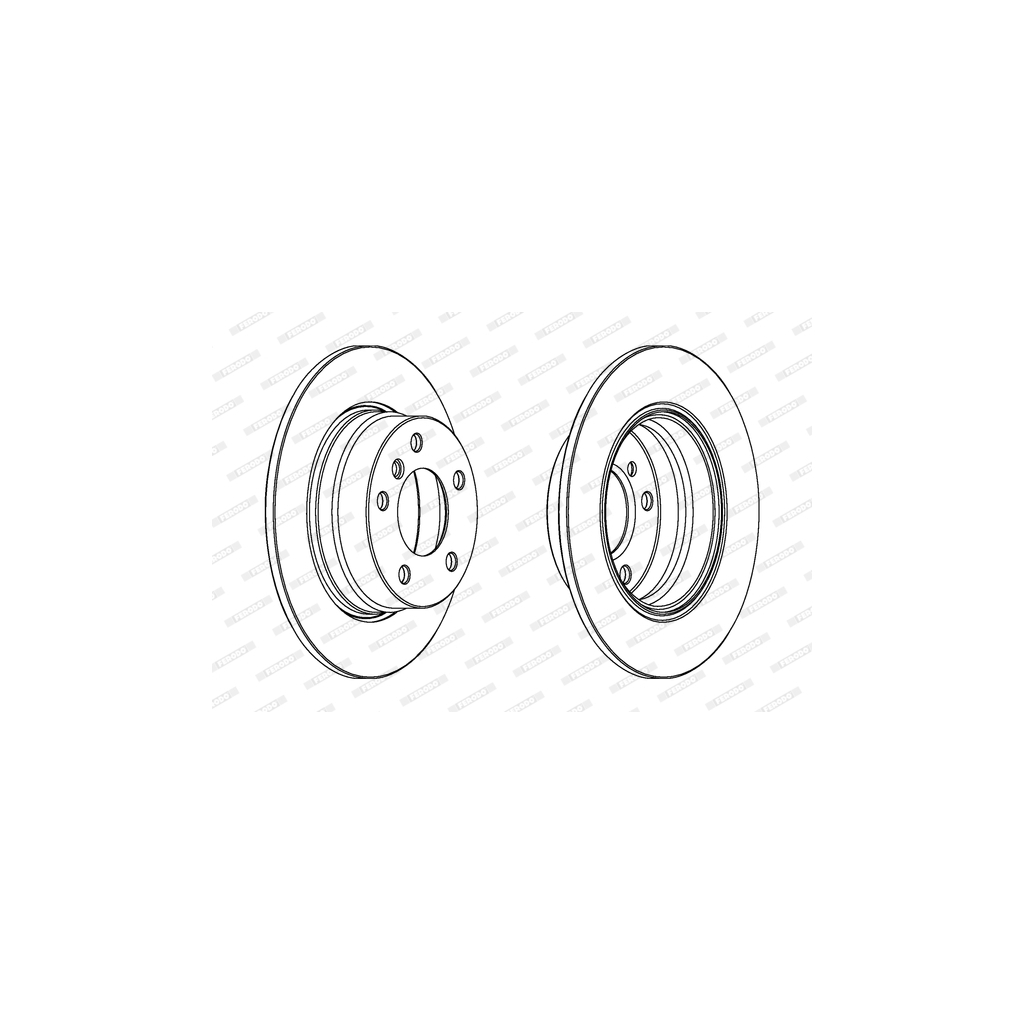 Гальмівний диск FERODO DDF1303C - зображення 1
