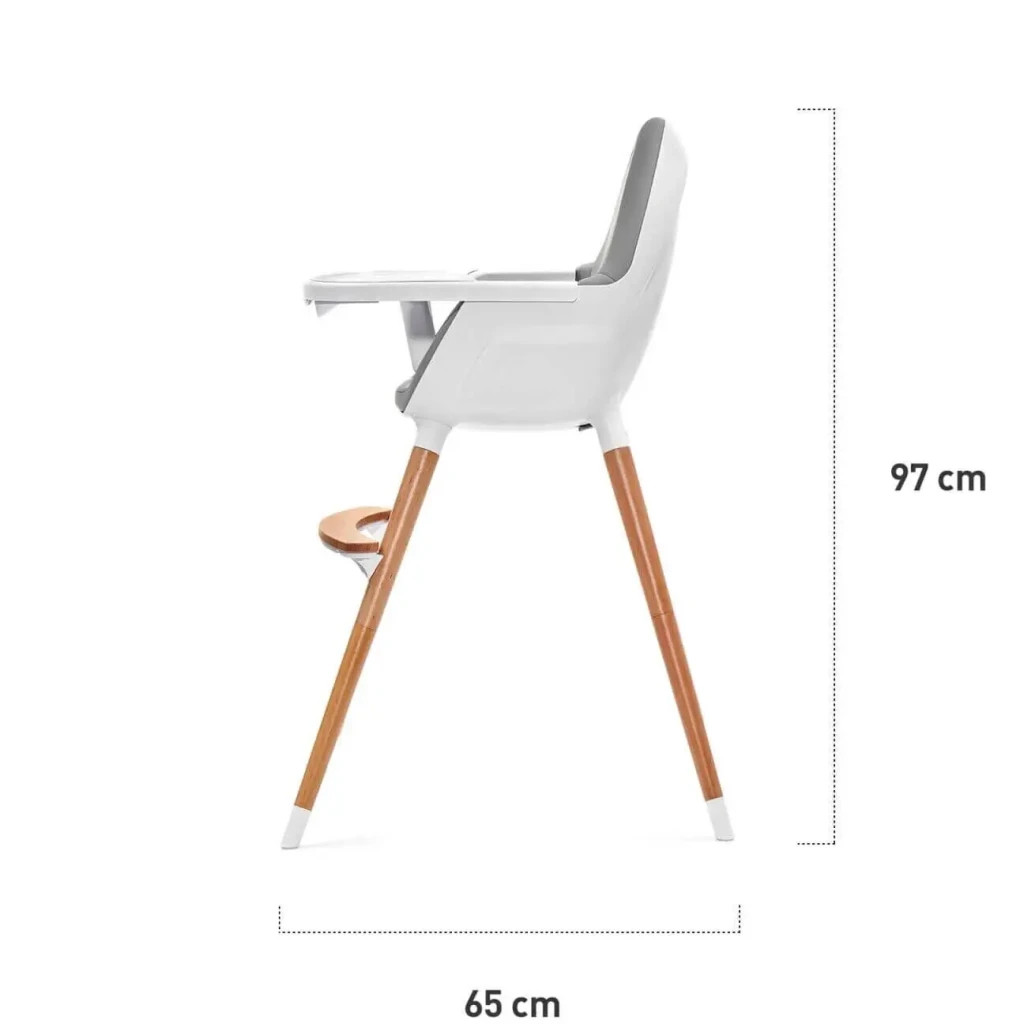 Стілець для годування Kinderkraft 2 в 1 Fini Gray (5902533902903) - зображення 11