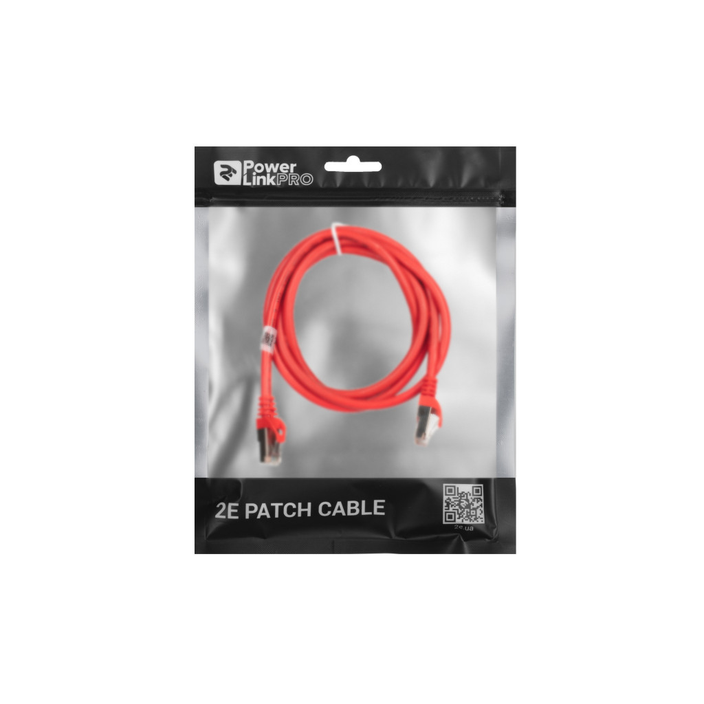 Патч-корд 2E 1.50м S/FTP Cat 6 CU PVC 26AWG 7/0.16 red (2E-PC6SFTPCOP-150RD) - зображення 3