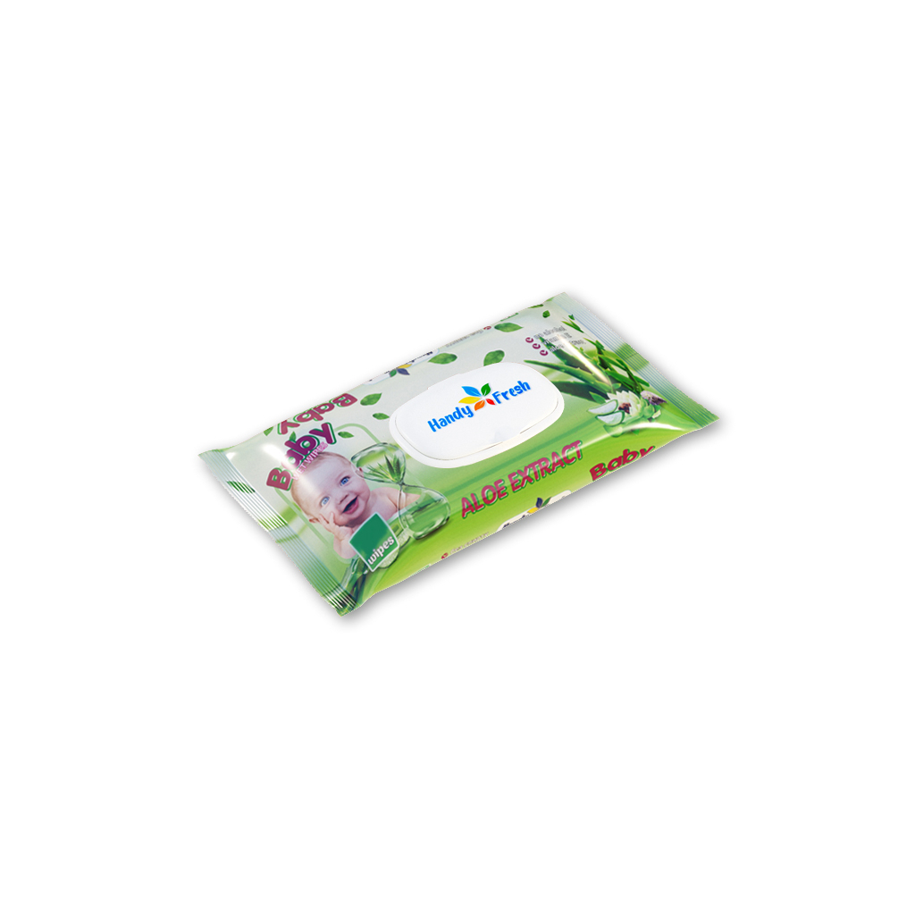 Дитячі вологі серветки Handy Fresh алое, 60 шт (4820237500113) - зображення 1