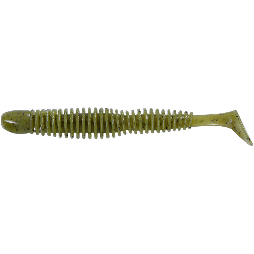 Силікон рибальський Reins Bubbling Shad 4" 001 Watermelon Seed (8 шт/уп.) (1552.03.76) - зображення 1
