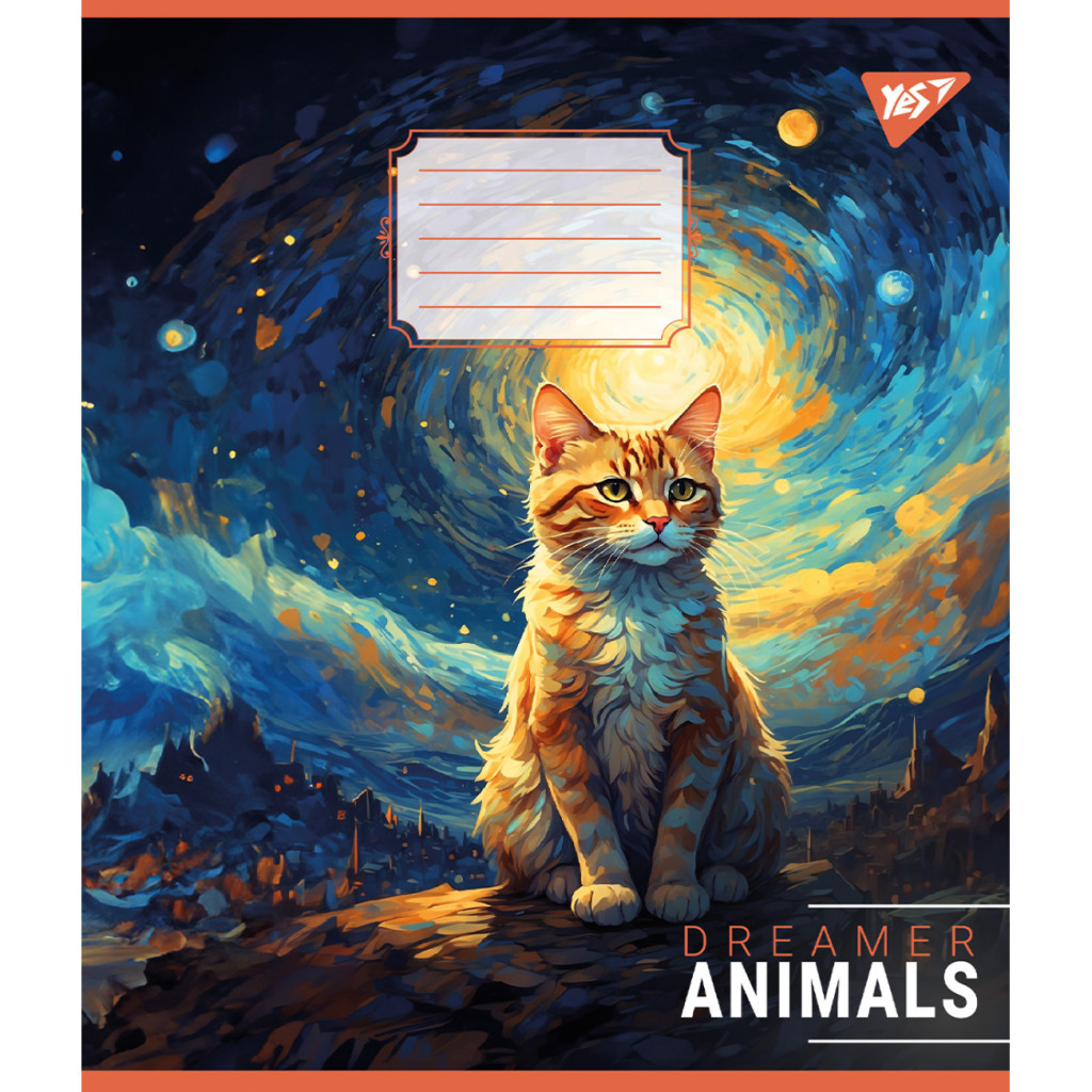 Зошит Yes Dreamer animals 36 аркушів лінія (767084) - зображення 6