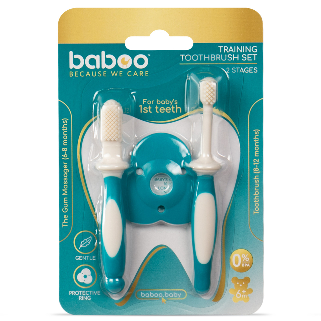 Дитяча зубна щітка Baboo (2 шт), 6+ місяців (12-001) - зображення 4