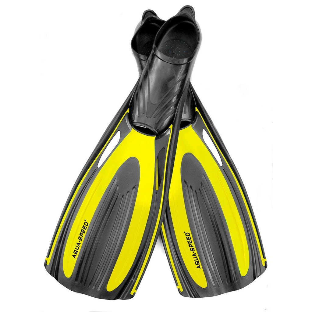Ласти Aqua Speed Hydro 530-18 4751 чорний, жовтий 42-43 (5908217647511) - зображення 1