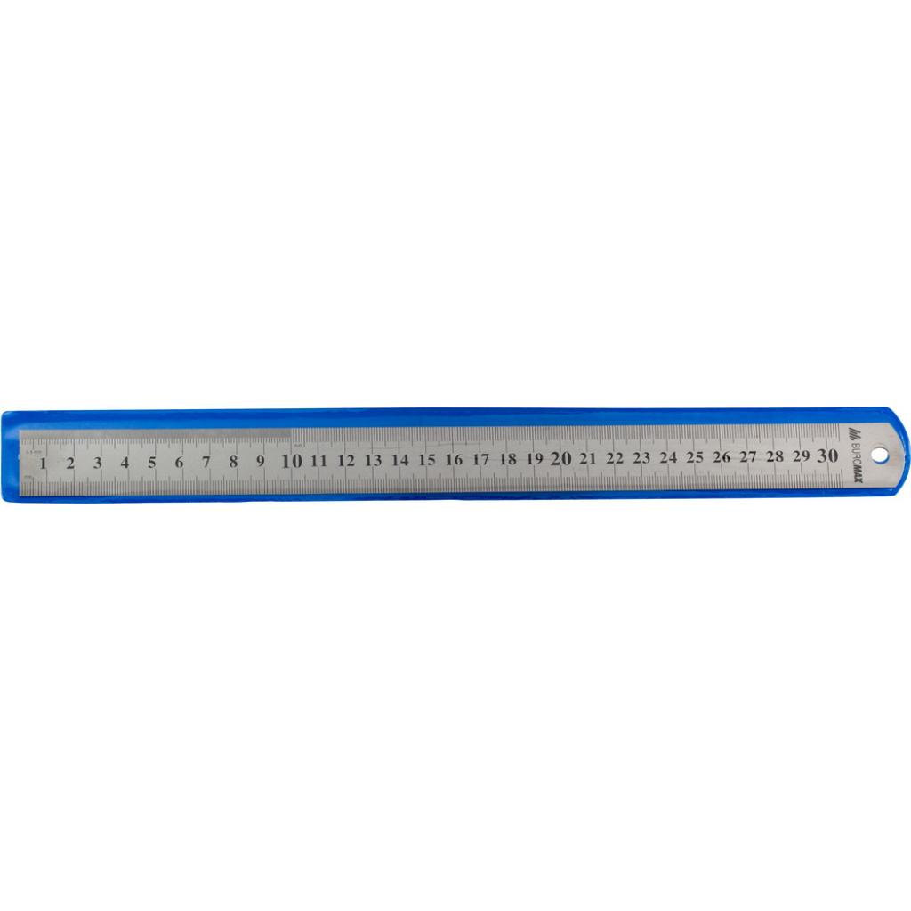 Лінійка Buromax 30см, steel (BM.5810-30) - зображення 1