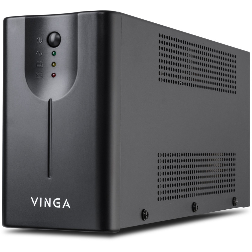 Пристрій безперебійного живлення Vinga LED 1500VA metal case (VPE-1500M) - зображення 1